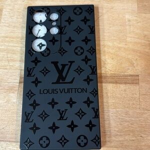 Black LV Samsung S24 Phone Case